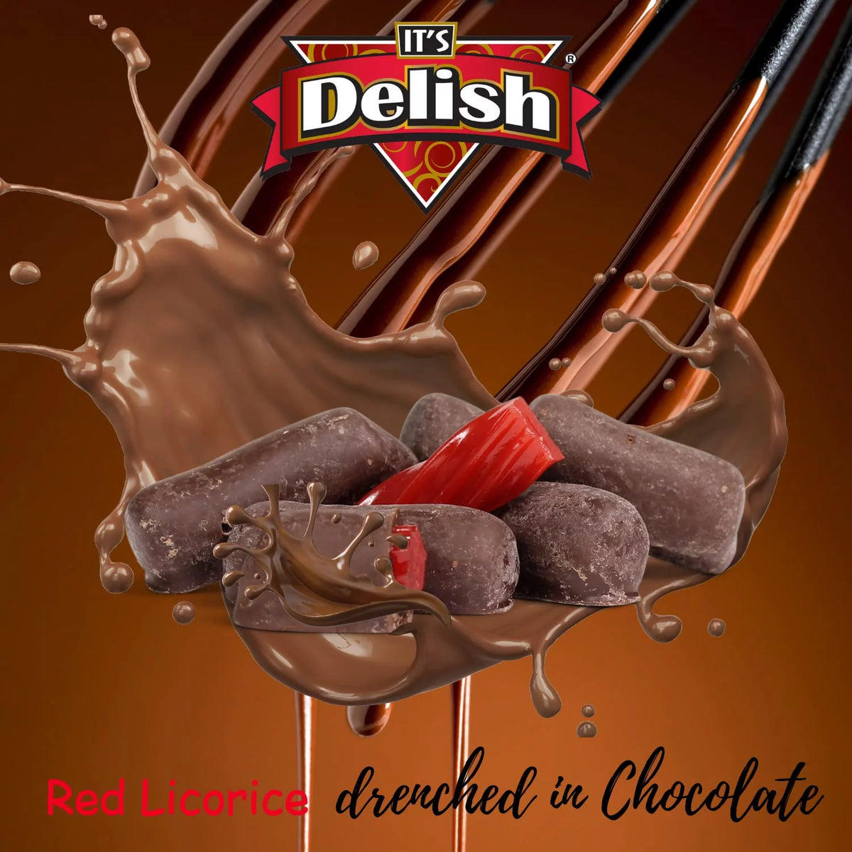 5 Lbs Strawberry Licorice Bits Dark Chocolate Covered Vegan Non-Dairy Kosher Parve B3844