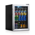 84 Can Stainless Steel Beverage Cooler Mini Fridge W467921