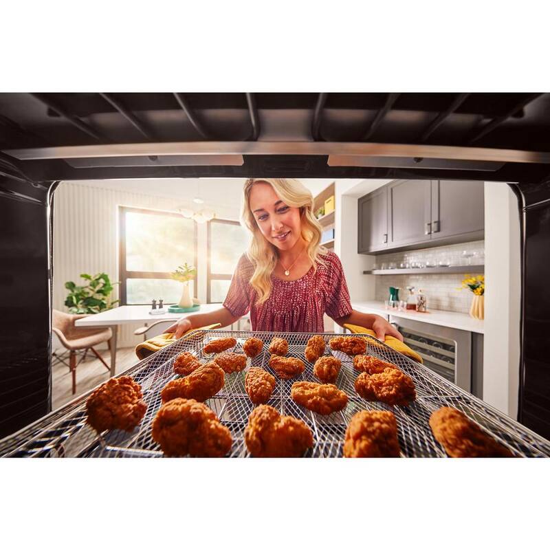 Electric Wall Oven and Microwave Combo in Black Stainless Steel with Air Fry H732