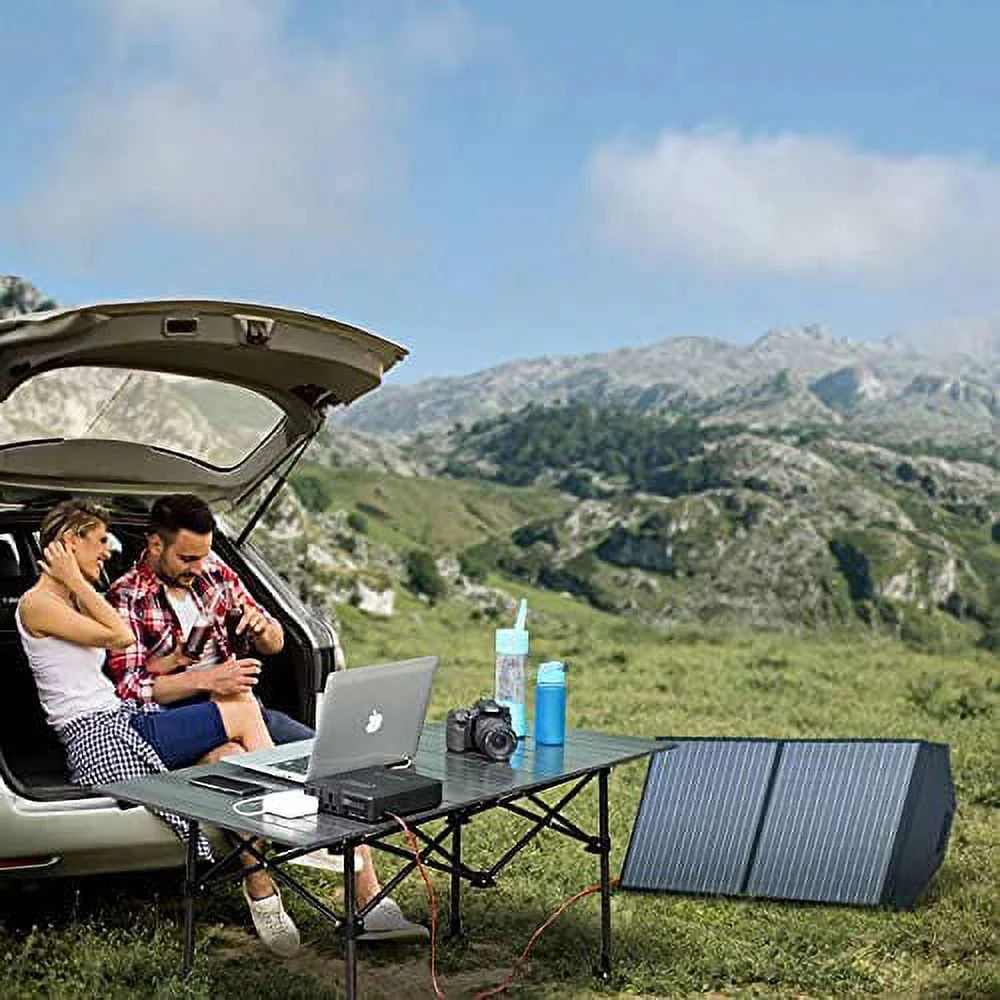 200W 154Wh Portable Power Station with 100W Foldable Solar Panel E33143
