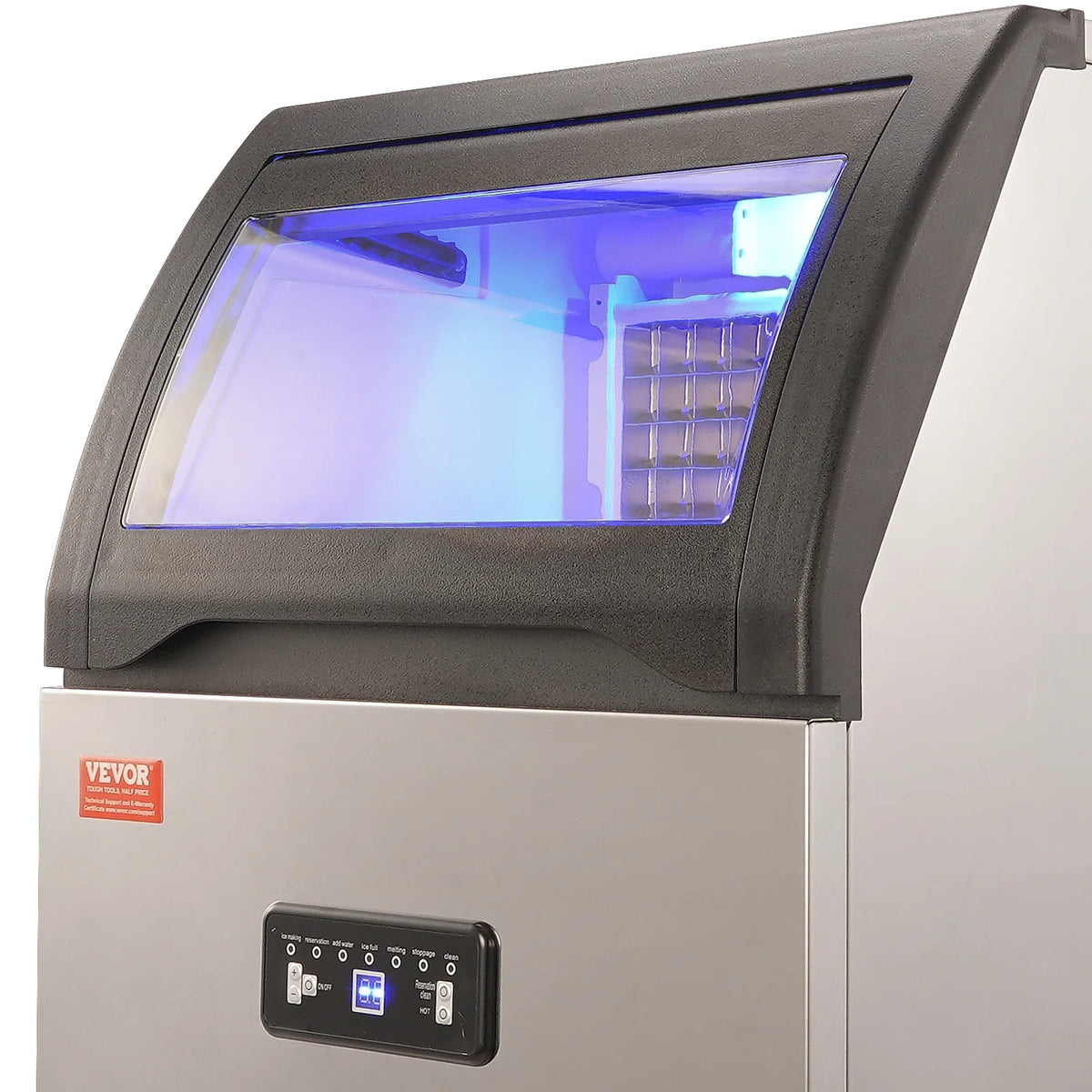 Commercial Ice Maker 120LBS/24H 29LBS Storage S754