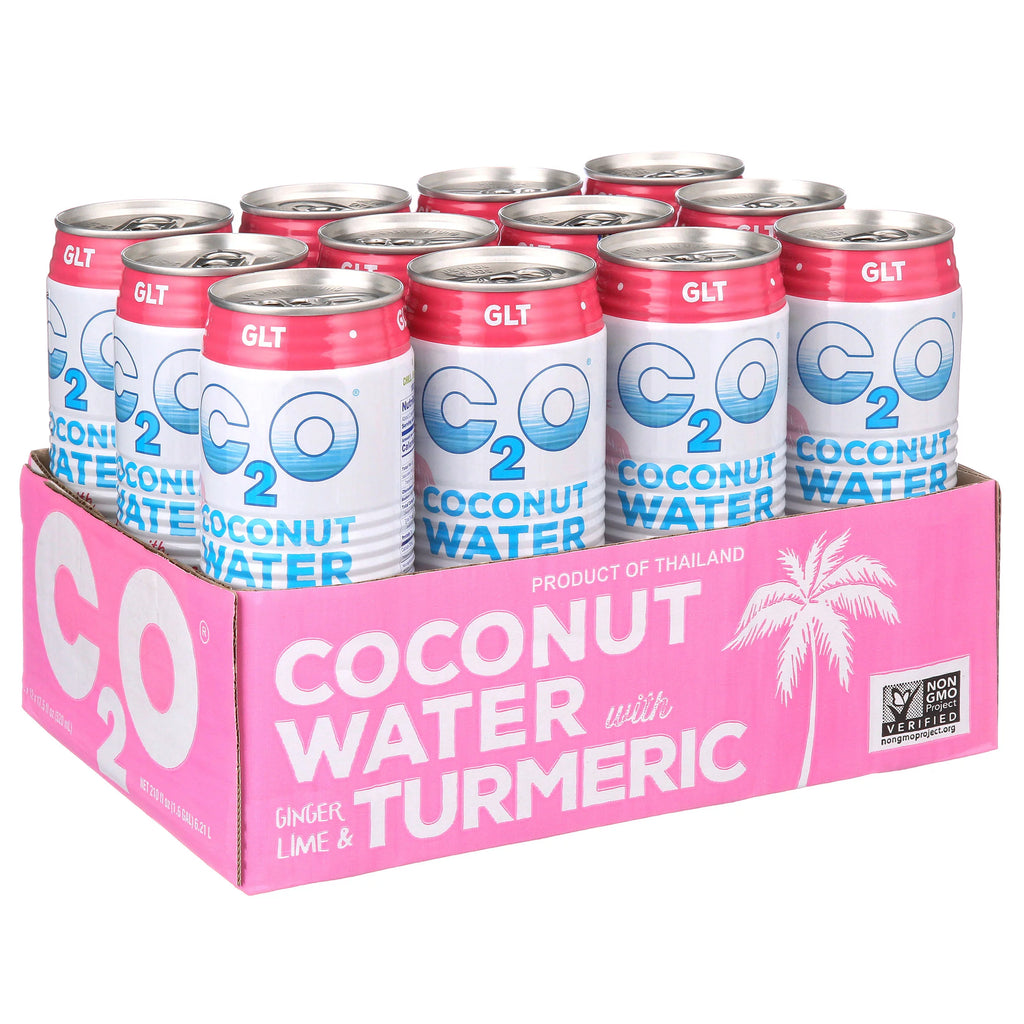 Coconut Water with Ginger Lime and Turmeric 17.5 fl oz 12 Pack W918149