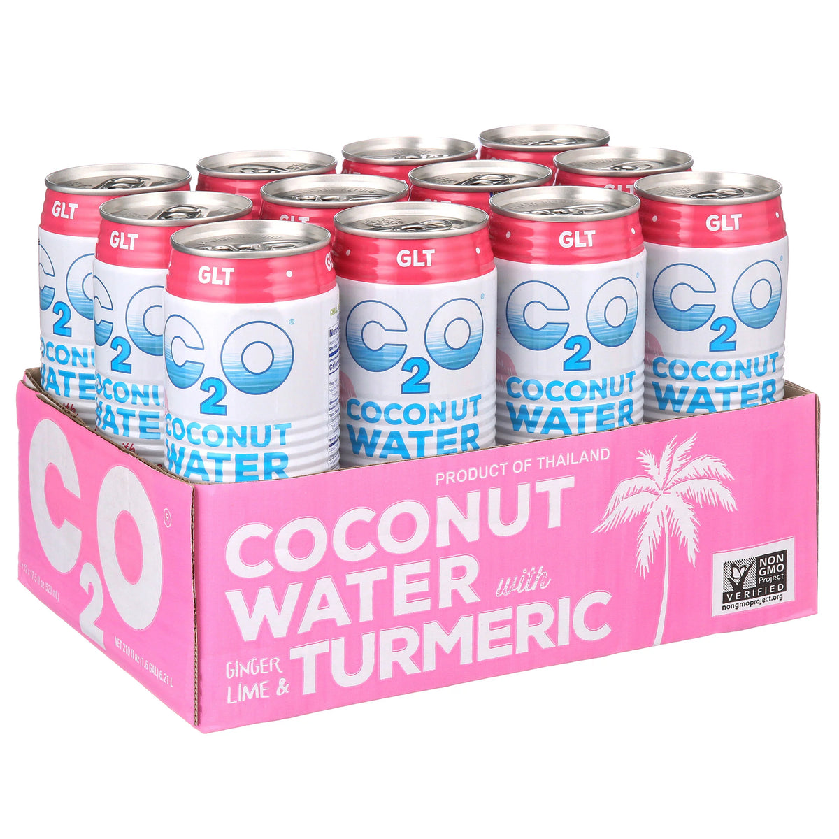 Coconut Water with Ginger Lime and Turmeric 17.5 fl oz 12 Pack W918149