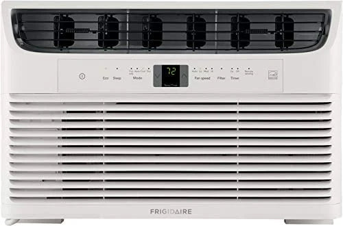 5,000 BTU 115V Window-Mounted Mini-Compact Air Conditioner with Remote Control, White Z363
