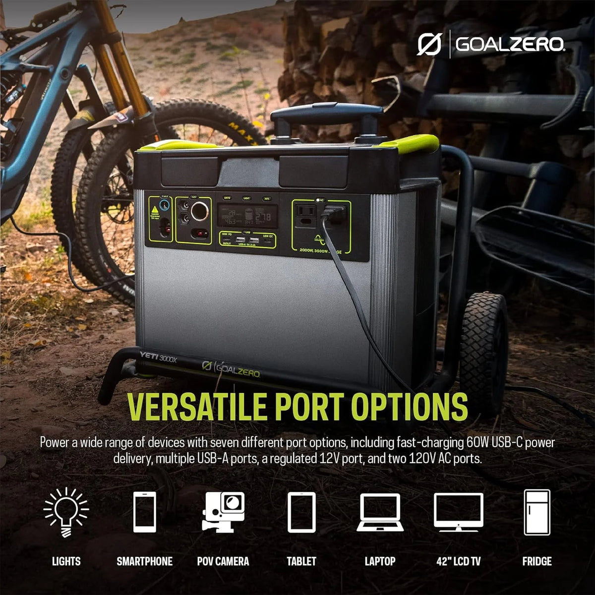 Portable Power Station 3032Wh Lithium Battery Generator 2000 Watt A688