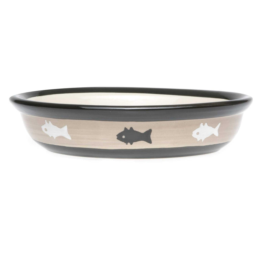 Stoneware Cat Bowl V91045