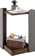 2-Tier Side Table with Open Storage Shelf F177170