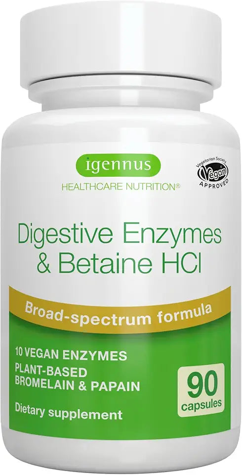 90 Capsules Digestive Enzymes & Betaine HCl T864699