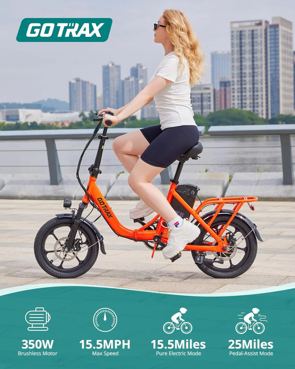16" 350W Folding Electric Bike Y35382