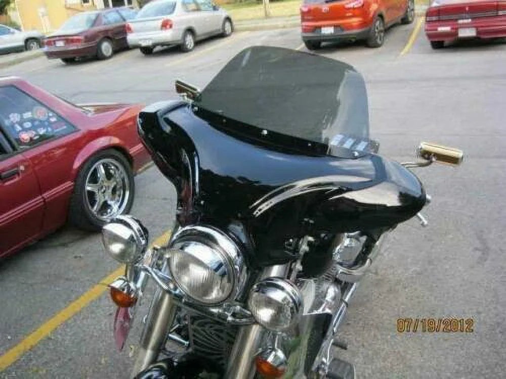 34" Red Cruiser Front Batwing Fairing with Tinted Windshield E595