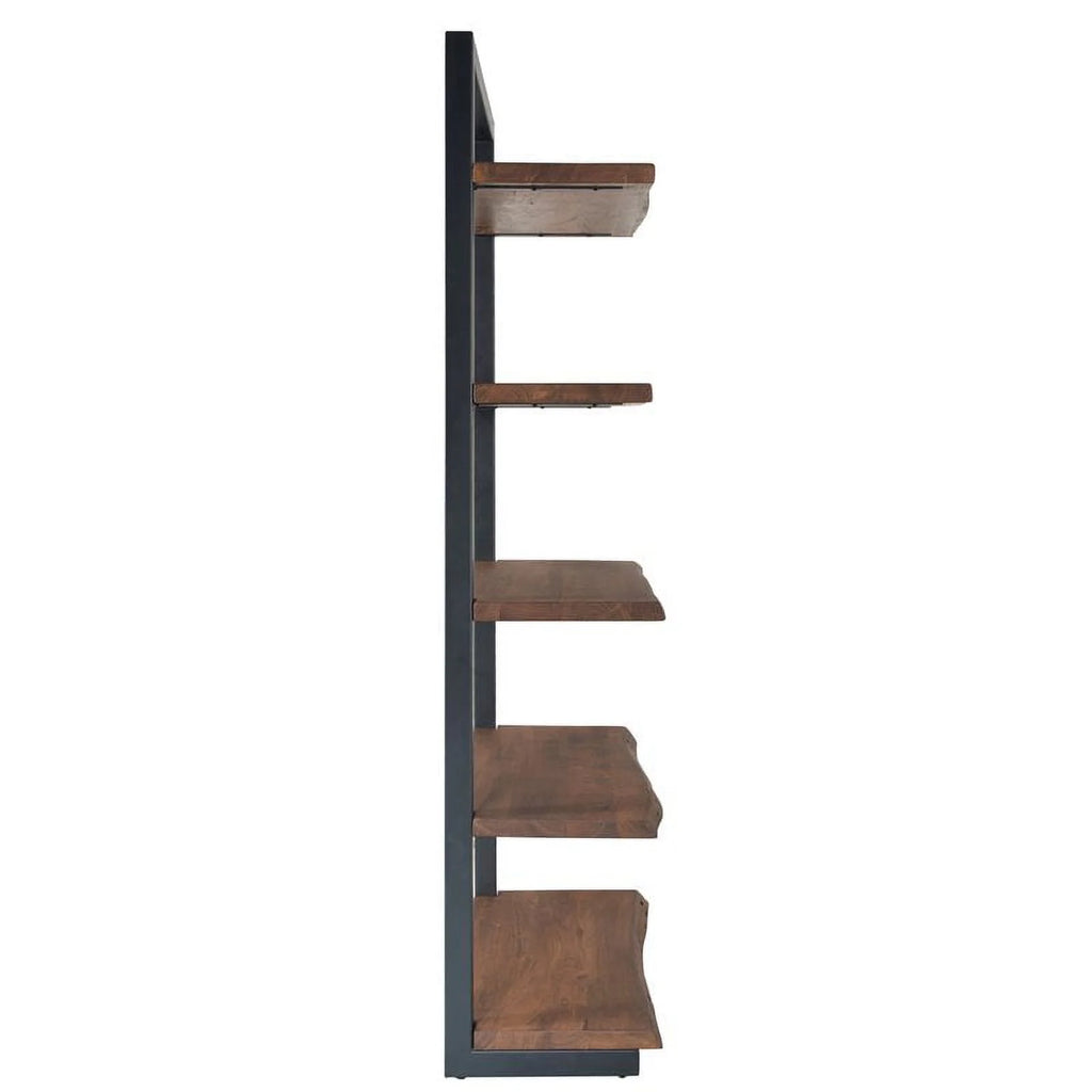 Light Brown Acacia Solid Wood Bookcase G63384