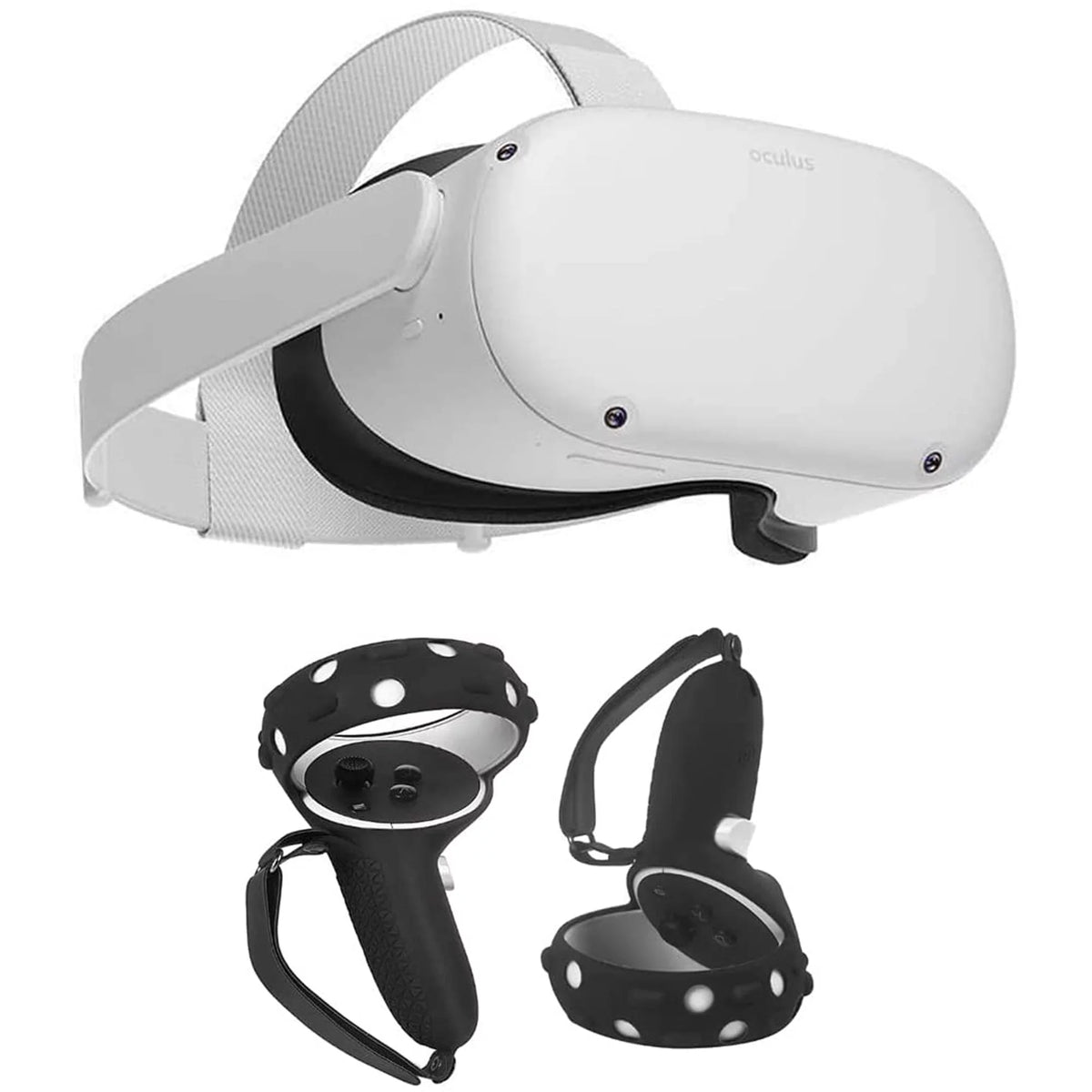 256GB Virtual Reality Gaming Headset Bundle with Silicone Controller Grip Cover G393