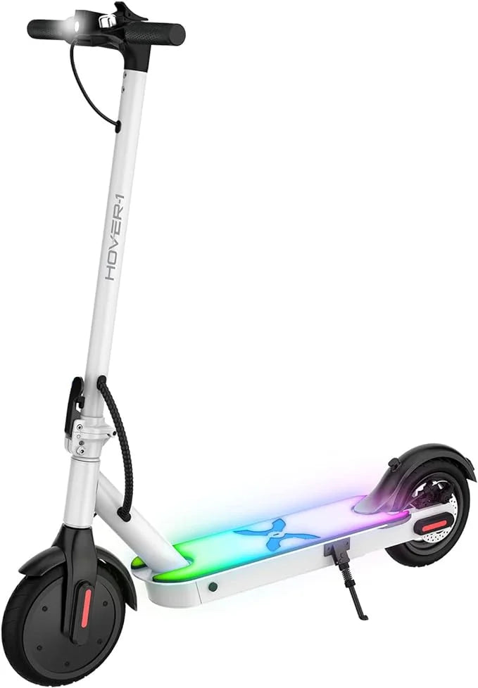 Self Balancing Folding Electric Scooter, 8.5 in Wheels, White P2982