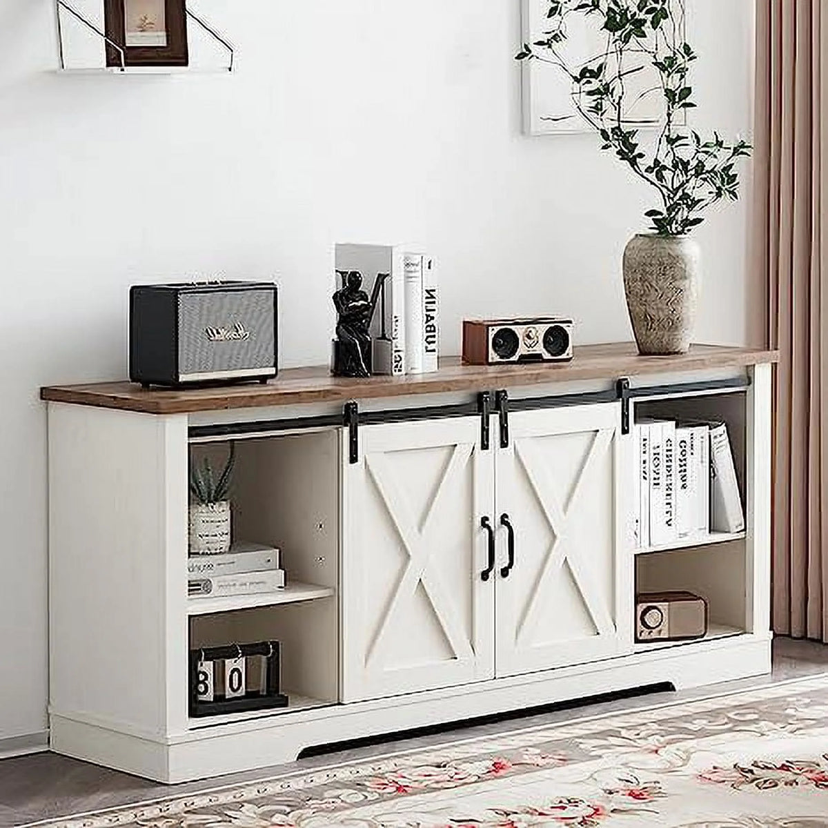 Farmhouse TV Stand for 75 Inches TVs H401769