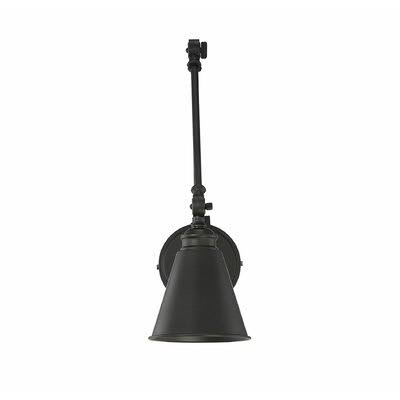 1 Light Matte Black Swing Arm E165263