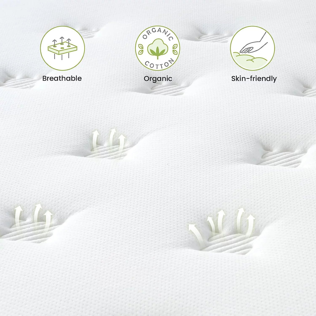 Queen 12 Inch Hybrid Memory Foam Mattress A8955