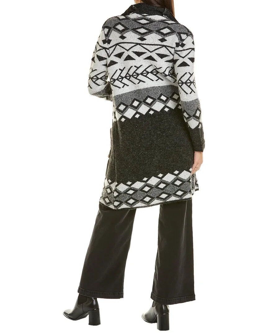 Black Cardigan Coat I380